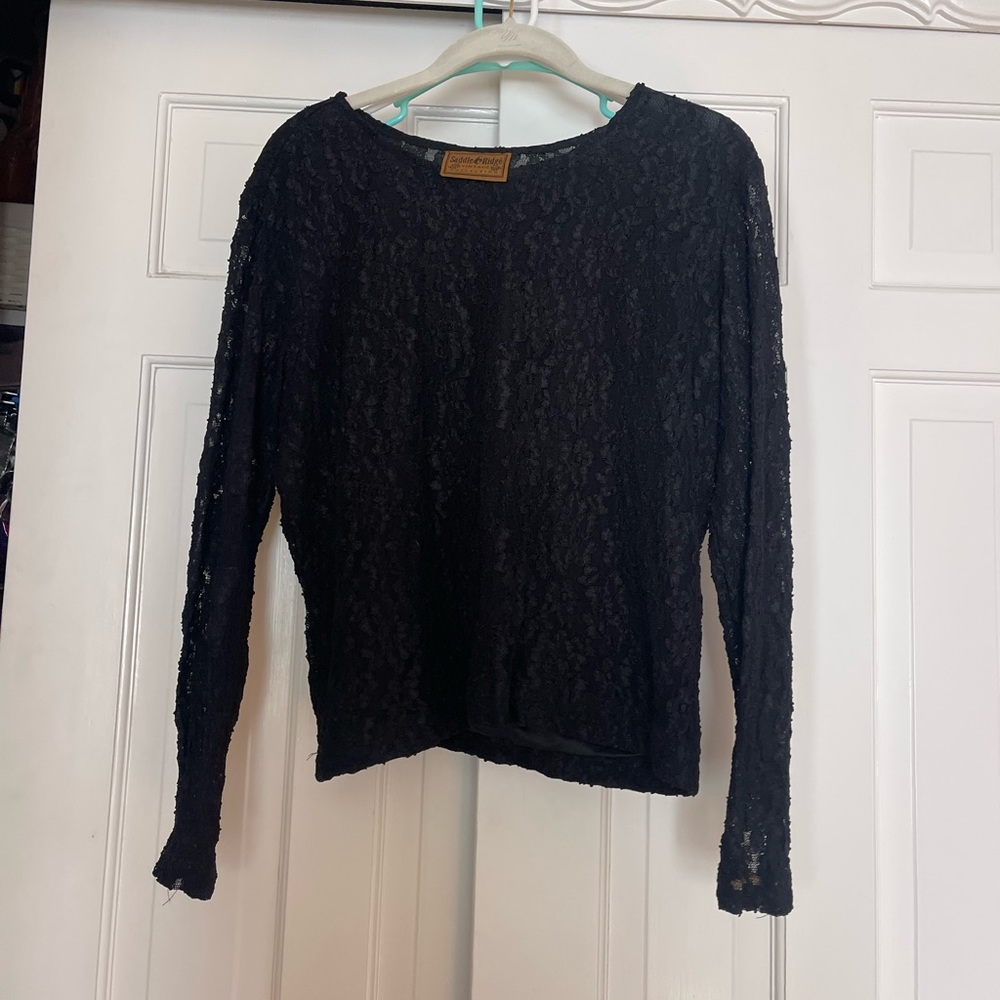 Saddle Ridge Lace Long Sleeve Top